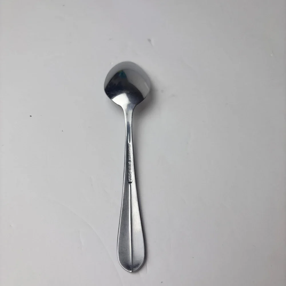 Pfaltzgraff 18/0 Stainless Steel Teaspoon Silver Teardrop Handle Flatware 6.25in